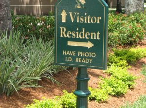 Gate Entrance Sign