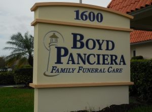 Boyd Panciera Monument Sign