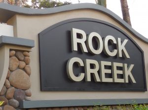 Rock Creek Entrance Sign