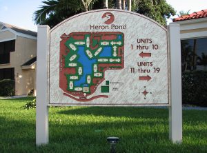 Heron Pond Sandblasted Sign