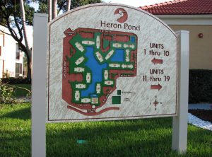 Heron Pond Sandblasted Map