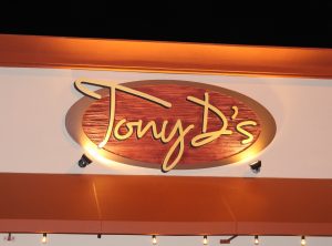 Tony D's Sandblasted Wall Sign