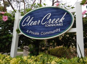 Clear Creek Entrance Sign